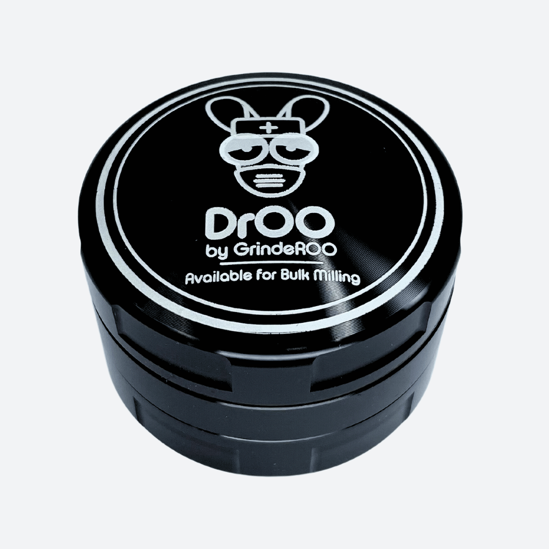 DRoo Threadless 3 Piece 55mm Herb Grinder – Herbgrinderz